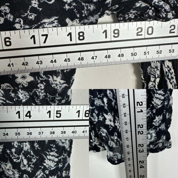 Sezane Silk Blend Floral Patchwork Jihane Blouse Top Size 40 French US 8 Boho - Picture 14 of 16
